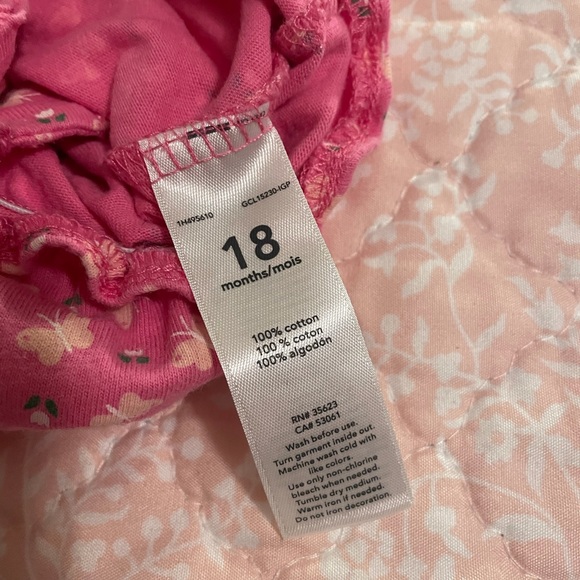 5 for $20-Carter’s 18 mo romper-Pink w/butterflies & flowers-EUC-No holes/stains - Picture 7 of 7